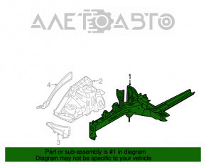 Panoul frontal stânga Hyundai Sonata 15-19 grafit pe caroserie, lovituri