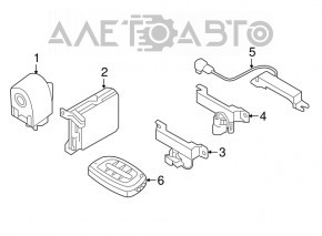 Cheie Hyundai Sonata 15-17 smart 4 butoane nou original OEM