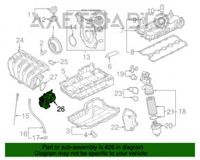 Supapa de accelerație VW Passat b7 12-15 SUA 2.5 nou aftermarket SUA