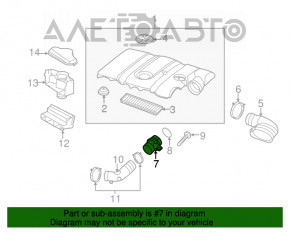 Contor de aer VW Jetta 11-14 SUA 2.5