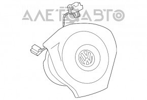 Airbagul de siguranță în volanul șoferului VW Passat b7 12-15 SUA