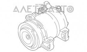 Компрессор кондиционера Nissan Rogue 14-20