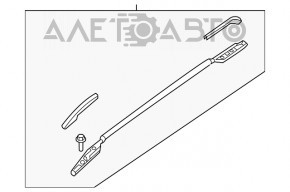 Balustradele longitudinale complete cu capace pentru Nissan Rogue 14-20 au suferit o defectare a fixării capacelor.