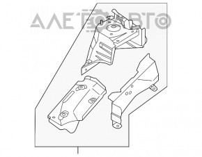 Partea din față dreapta Nissan Rogue 14-20