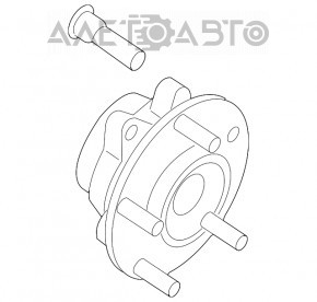 Rulment roată față stânga Nissan Rogue 14-20 cu capac, tip 2