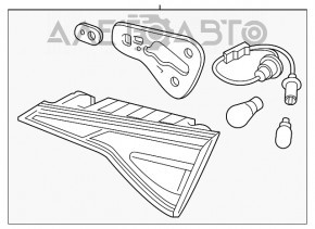 Lampa interioră pentru capacul portbagajului stânga Hyundai Sonata 15-17