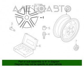 Janta roata R17 5*112 VW Passat b7 12-15 USA zgarieturi