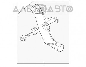 Tubul de admisie aer stânga medie VW Passat b7 12-15 SUA 1.8T tip1 nou OEM original