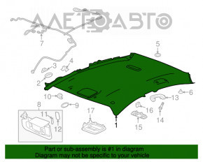 Acoperirea tavanului pentru Chevrolet Volt 16+