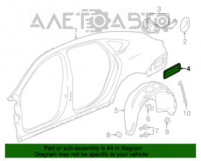 Placa de ventilație stânga Chevrolet Cruze 11-15