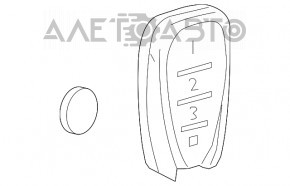 Chevrolet Volt Key 16- 4 butoane, uzat, lipsește un buton