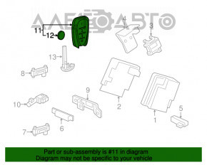 Chevrolet Volt Key 16- 4 butoane, uzat, lipsește un buton