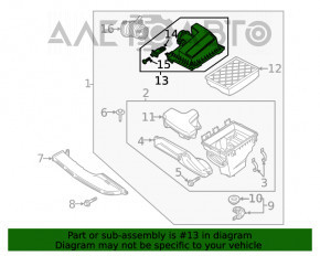 Корпус воздушного фильтра Ford Fusion mk5 13-20 2.5 дефект