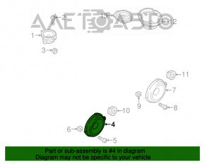 Difuzor ușă față dreapta Ford Fusion mk5 13-20 SONY, 25W