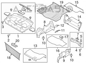 Capac portbagaj Ford Fusion mk5 13-16 zgârieturi