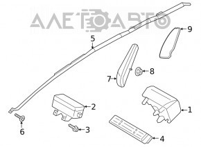 Airbagul din volanul șoferului Ford Fusion mk5 13-16, cartușul pirotehnic ruginit