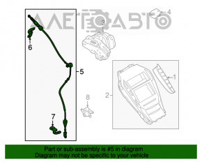 Трос коробки передач Ford Fusion mk5 13-16