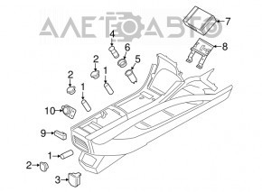 Comutatorul de sub volan stânga Ford Fusion mk5 13-20 tip 2, zgârieturi