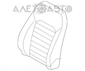 Пассажирское сидение Ford Fusion mk5 13-16 без airbag, тряпка беж