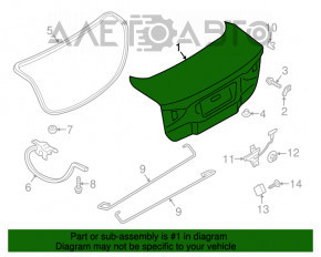 Capac portbagaj Ford Fusion mk5 13-20 albastru YO