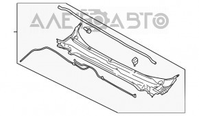 Grila stergatoarelor din plastic Ford Fusion mk5 13-20 se rupe la fixare