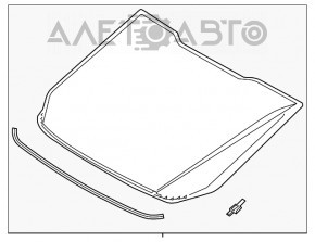 Geam spate Ford Fusion mk5 13-16