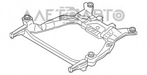 Подрамник передний Ford Fusion mk5 13-20 ржавый