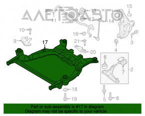 Подрамник передний Ford Fusion mk5 13-20