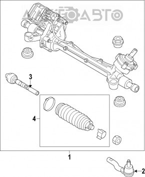 Рейка рулевая Ford Fusion mk5 13-20