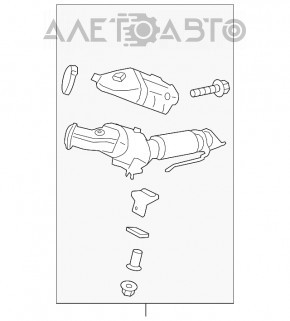 Tubul de admisie cu catalizator pentru Lincoln MKZ 13-16 2.0T