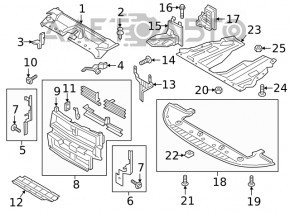 Protecția motorului Ford Fusion mk5 13-20 nou, neoriginal.