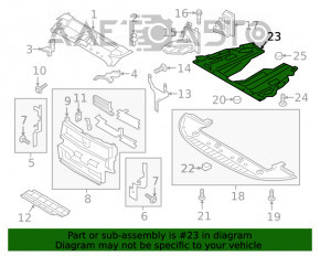 Protecția motorului Ford Fusion mk5 13-16 este uzată, ruptă