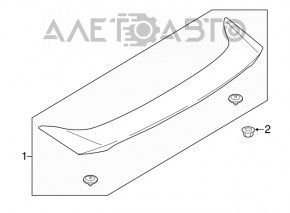 Spoiler capac portbagaj Ford Fusion mk5 13-20 nou non-original