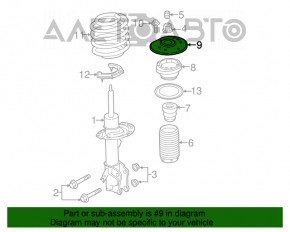 Опора амортизатора передняя левая Ford Fusion mk5 13-20 без подшипника