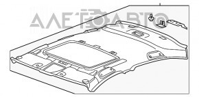 Acoperirea tavanului pentru Honda Accord 13-17 bej