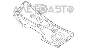 Izolarea capotei Nissan Rogue 14-20 se desprinde.