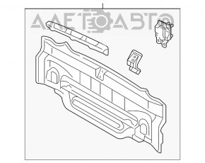 Panoul spate Toyota Camry v50 12-14 usa, grafit, pe caroserie