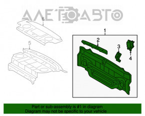 Panoul din spate al Toyota Camry v50 12-14 SUA