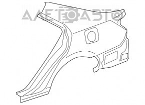 Aripa spate stânga Toyota Camry v50 12-14 SUA.