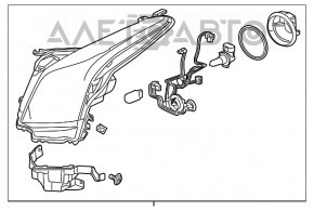 Far dreapta față goală Cadillac ATS 13- halogen