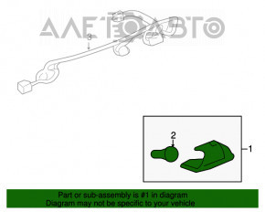 Iluminarea numărului de la ușa portbagajului stânga GMC Terrain 18-