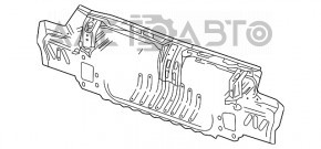 Задняя панель Cadillac CTS 14- серебро