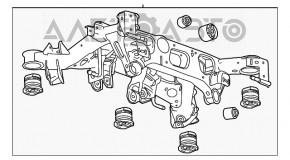 Bara spate Cadillac CTS 14-