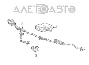 Parking assist Cadillac CTS 14- без передних парктроников