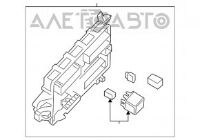 Body Control Module Cadillac CTS 14- сломано крепление