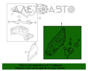 Body Control Module Cadillac CTS 14- сломано крепление