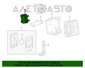 Receptor de intrare fără cheie Chevrolet Volt 16-