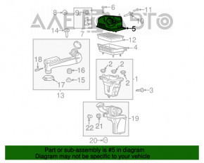 Corpul filtrului de aer Chrysler 200 15-17 2.4 partea superioară