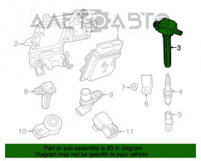 Bobina de aprindere Jeep Cherokee KL 14- 2.4