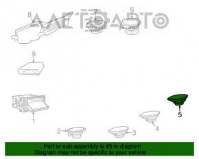 Difuzor spate stânga Jeep Cherokee KL 14- tip-2